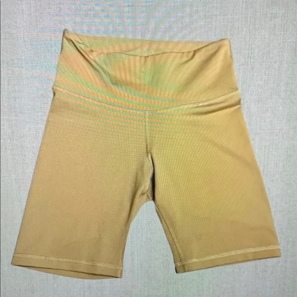 Women's Tan High-Waisted Shorts
